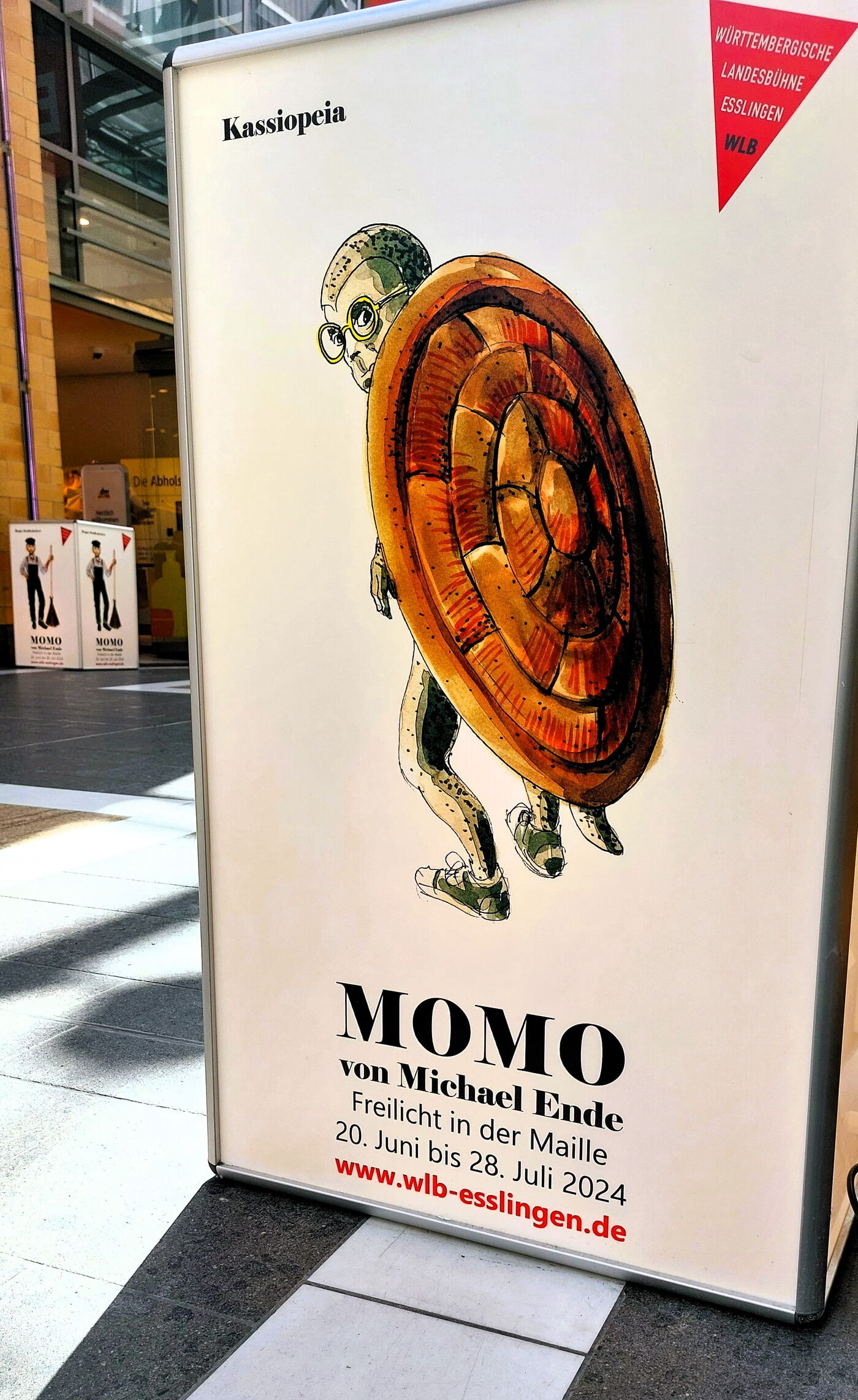 Aktion zu der Württembergische Landesbühne mit Momo